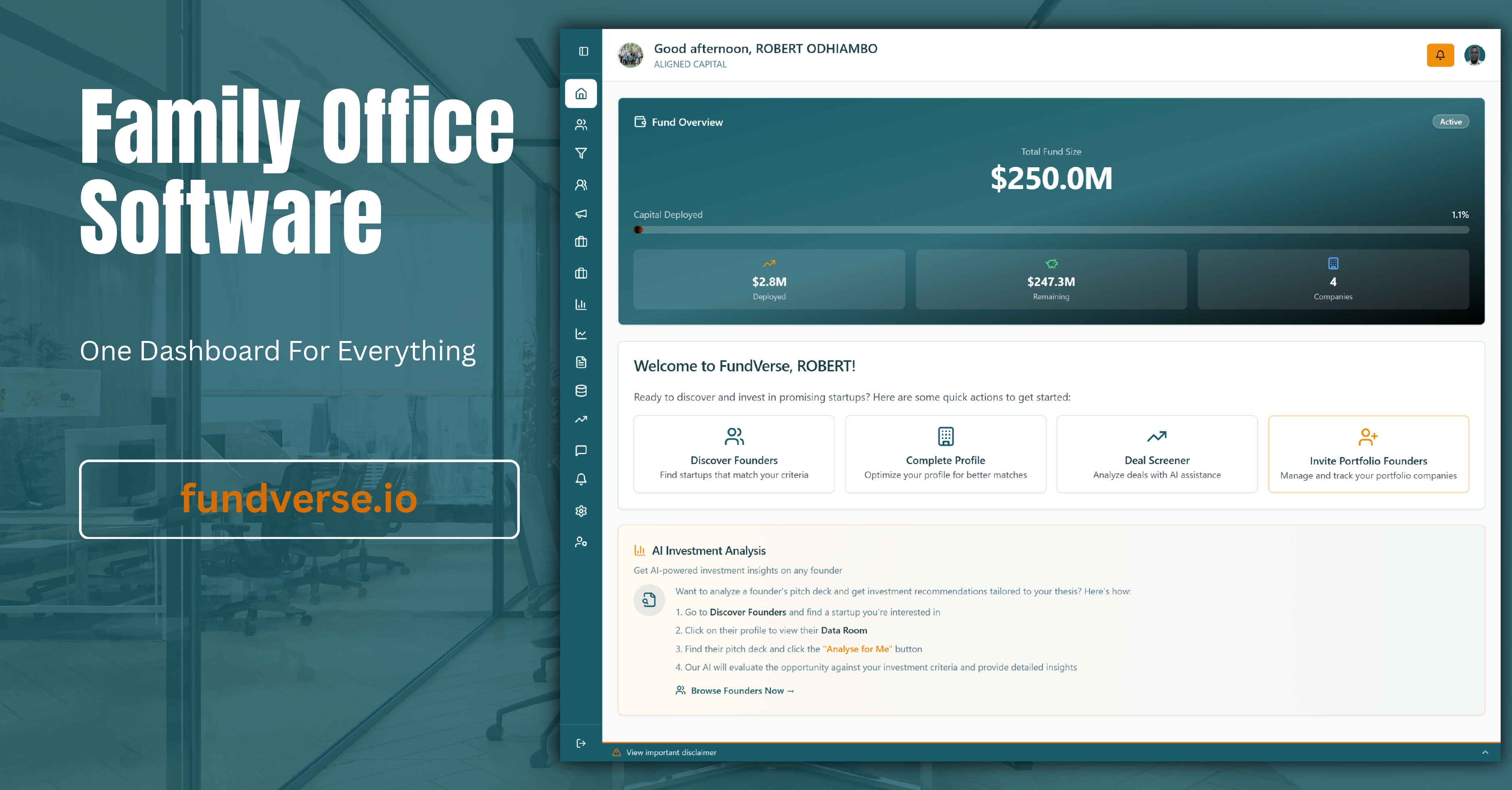 Family Office Software-Unified Dashboard